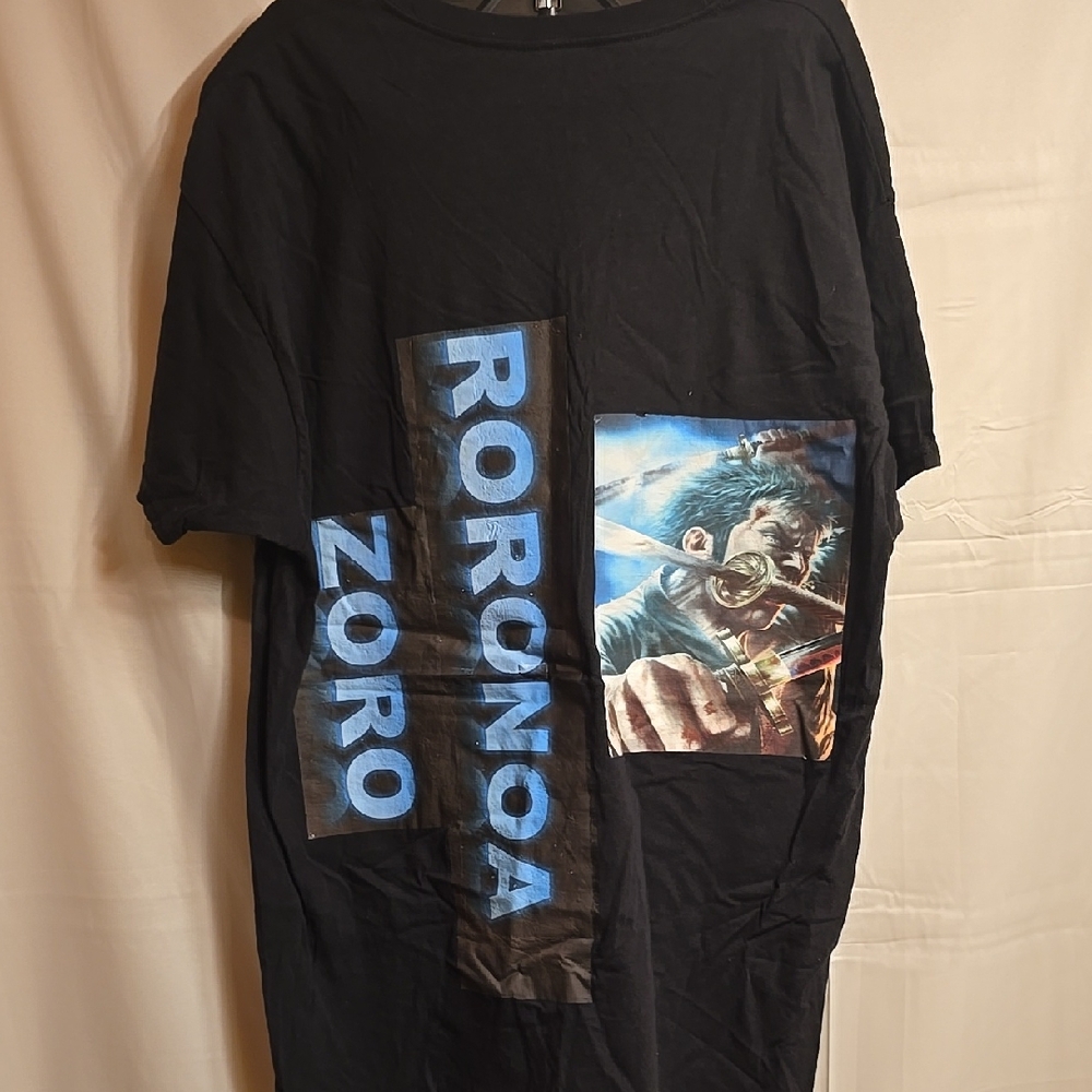 RORONOA ZORO Black Graphic T-Shirt